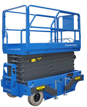 Hydraulic Mobile Scissor Lift stable structure widely use 8m Hight 300Kg Loading