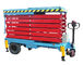 14M Mobile Hydraulic Scissor Lift with Motorized Device Loading Capacity at 450Kg