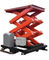 1T Load Hotel Exhibition Hall Elevating Hydraulic Scissor Lifts with Extension Platform