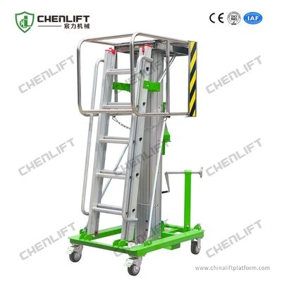 Ce Certified Hand Winch Elevating Lift with 3.2m Platform Height